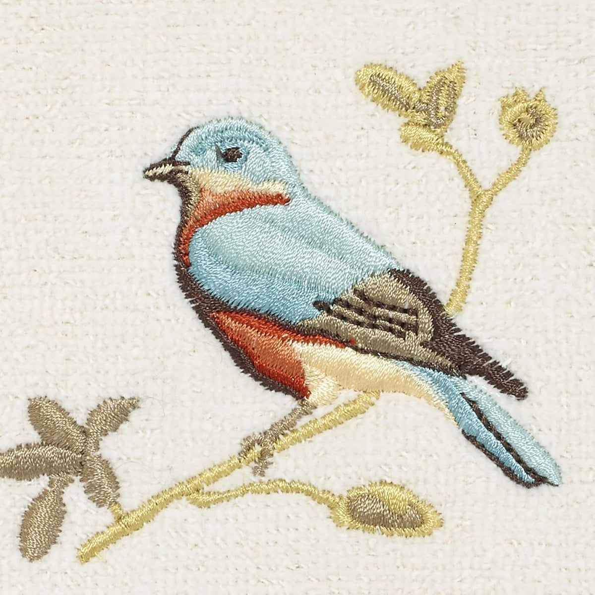 Luxurious Gilded Birds Cotton Washcloth - Soft, Absorbent, and Elegant Bathroom Essential