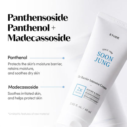 Nourish Your Skin with Soonjung 2X Barrier Repair Cream - Perfect for Sensitive Skin, 2.02 Fl Oz