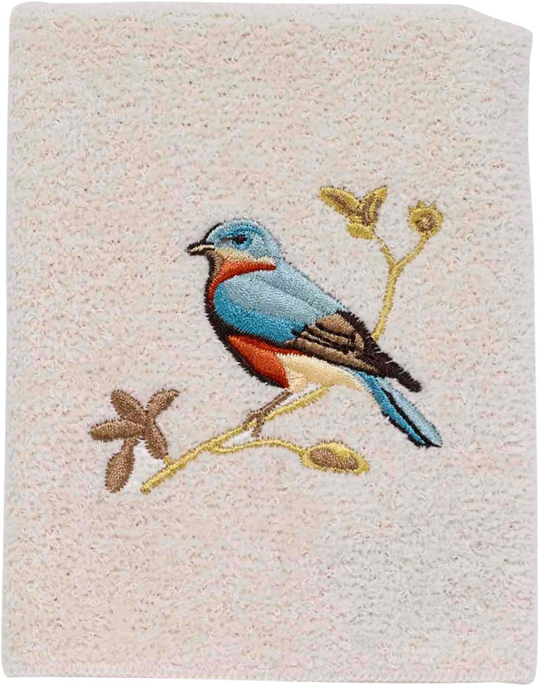 Luxurious Gilded Birds Cotton Washcloth - Soft, Absorbent, and Elegant Bathroom Essential